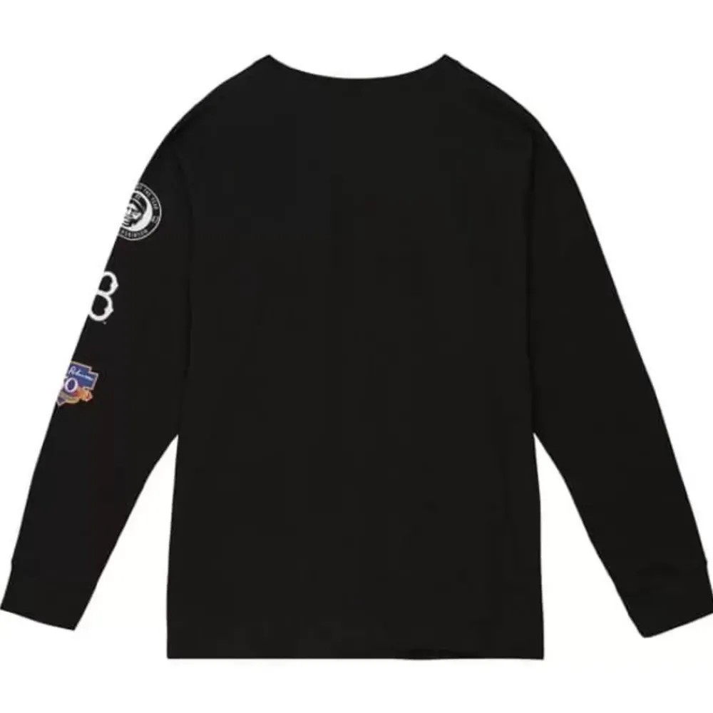 Apparel Mitchell & Ness T-Shirts & Tops-Batter Up Ls Tee Brooklyn Dodgers Jackie Robinson