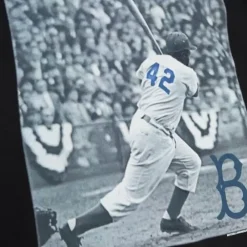 Apparel Mitchell & Ness T-Shirts & Tops-Batter Up Ls Tee Brooklyn Dodgers Jackie Robinson