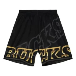 Apparel Mitchell & Ness Shorts-Big Face 4.0 Fashion Shorts Milwaukee Bucks