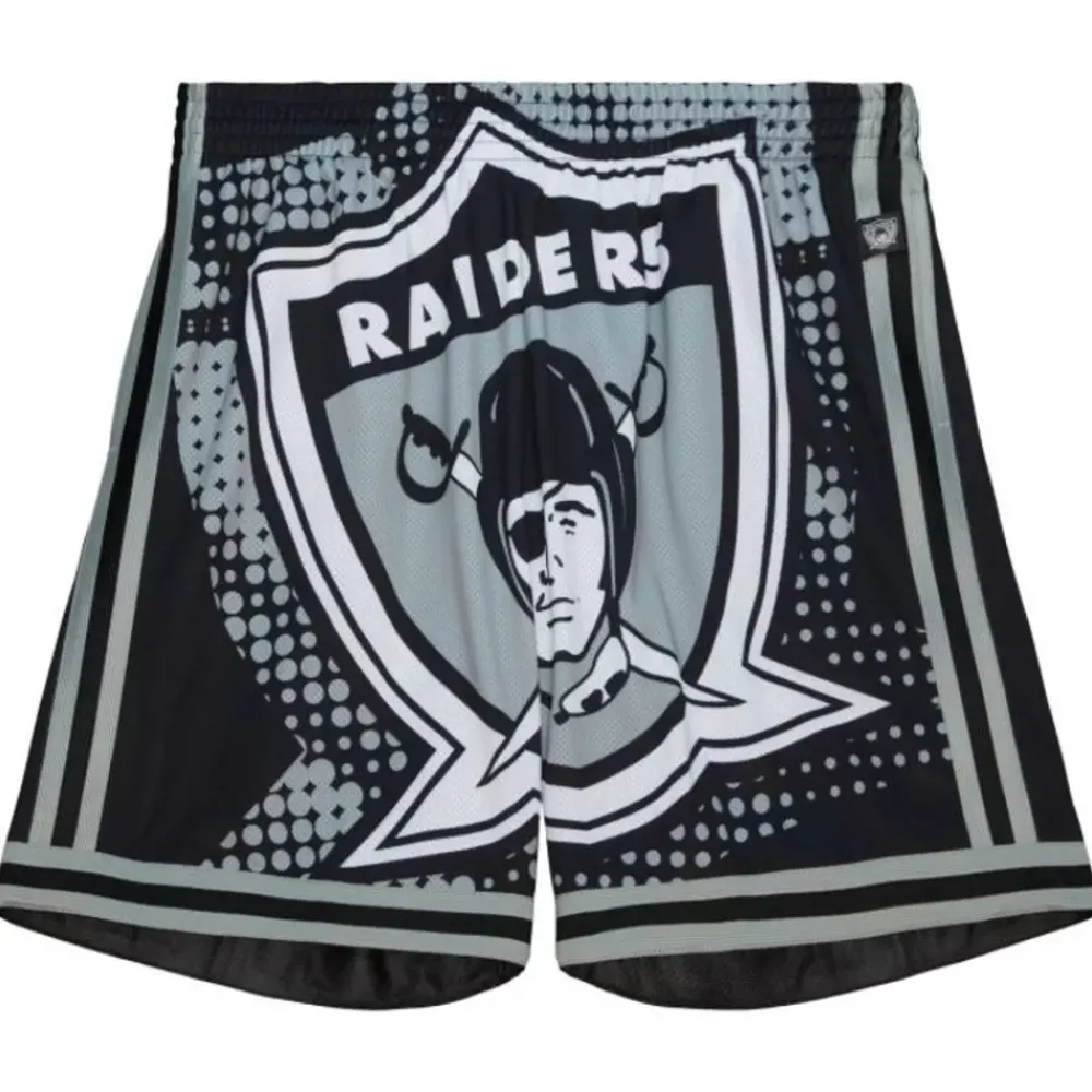 Apparel Mitchell & Ness Shorts-Big Face 7.0 Fashion Shorts Oakland Raiders