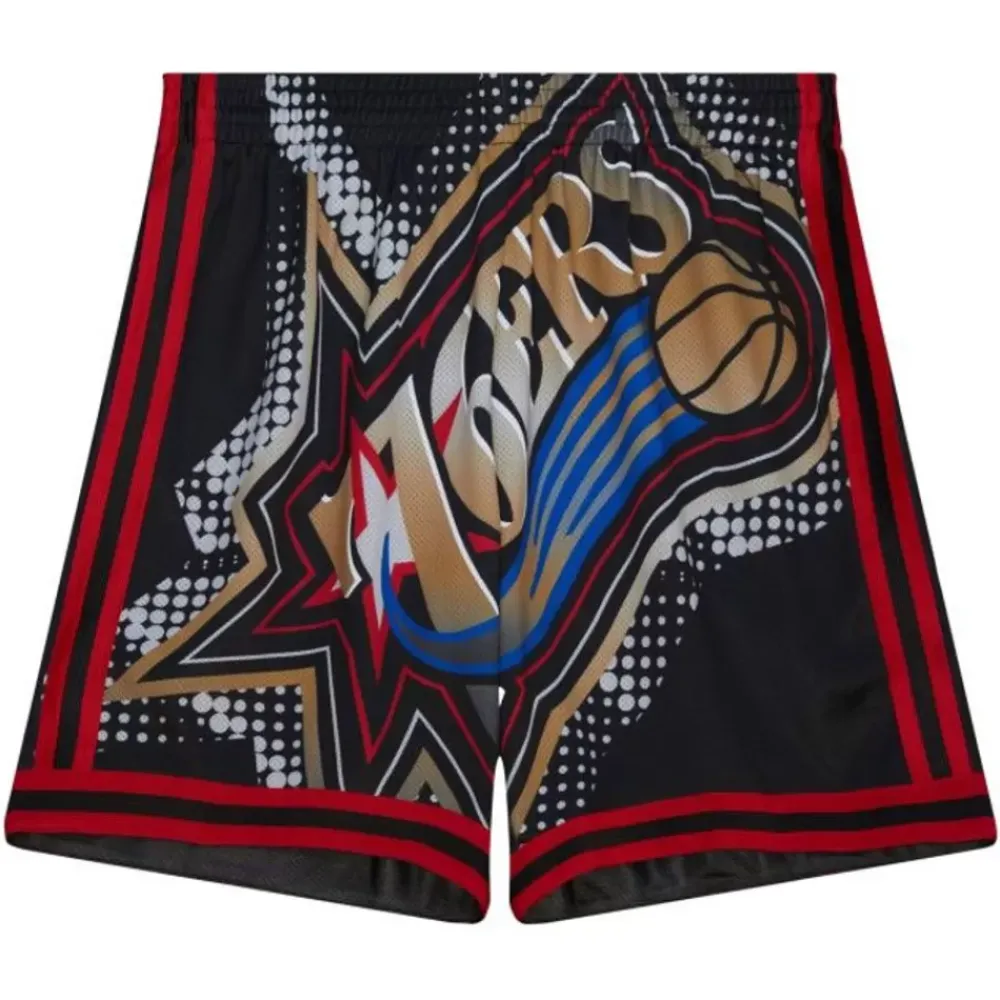 Apparel Mitchell & Ness Shorts-Big Face 7.0 Fashion Shorts Philadelphia 76Ers