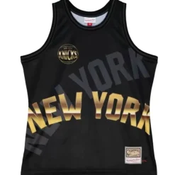 Apparel Mitchell & Ness T-Shirts & Tops-Big Face 4.0 Fashion Tank New York Knicks