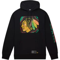 Apparel Mitchell & Ness Hoodies & Sweatshirts-Big Face 7.0 Hoodie Chicago Blackhawks