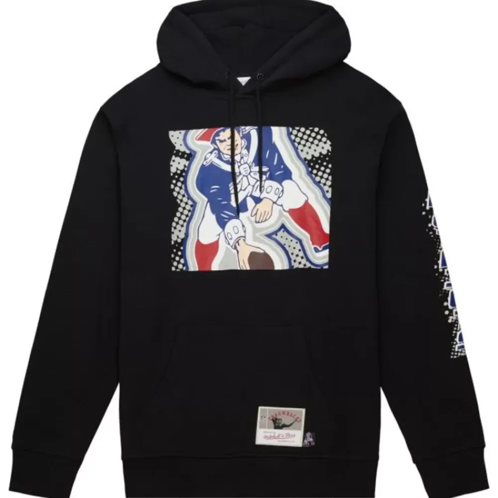 Apparel Mitchell & Ness Hoodies & Sweatshirts-Big Face 7.0 Hoodie New England Patriots