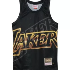 Apparel Mitchell & Ness Big Kids-Big Face 4.0 Jersey Los Angeles Lakers