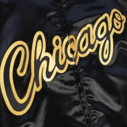 Apparel Mitchell & Ness Jackets & Outerwear-Big Face 4.0 Satin Jacket Chicago Bulls