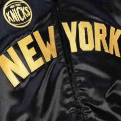 Apparel Mitchell & Ness Jackets & Outerwear-Big Face 4.0 Satin Jacket New York Knicks