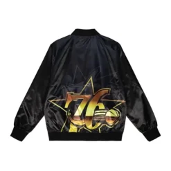 Apparel Mitchell & Ness Jackets & Outerwear-Big Face 4.0 Satin Jacket Philadelphia 76Ers