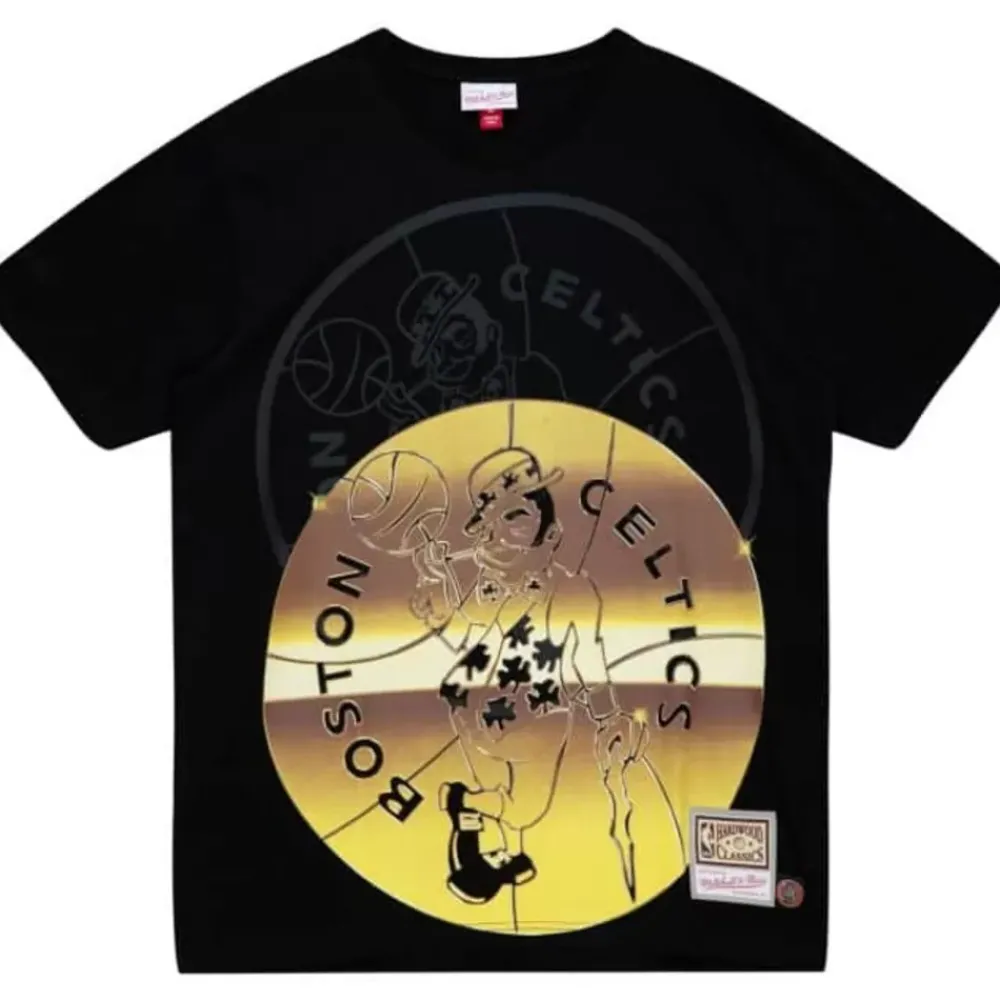 Apparel Mitchell & Ness T-Shirts & Tops-Big Face 4.0 Ss Tee Boston Celtics