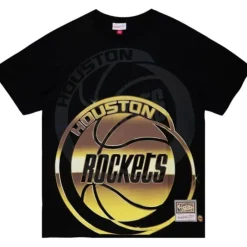 Apparel Mitchell & Ness T-Shirts & Tops-Big Face 4.0 Ss Tee Houston Rockets