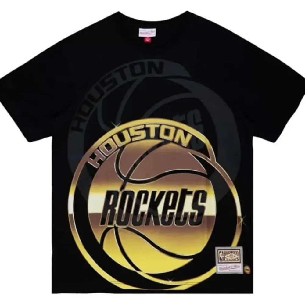 Apparel Mitchell & Ness T-Shirts & Tops-Big Face 4.0 Ss Tee Houston Rockets