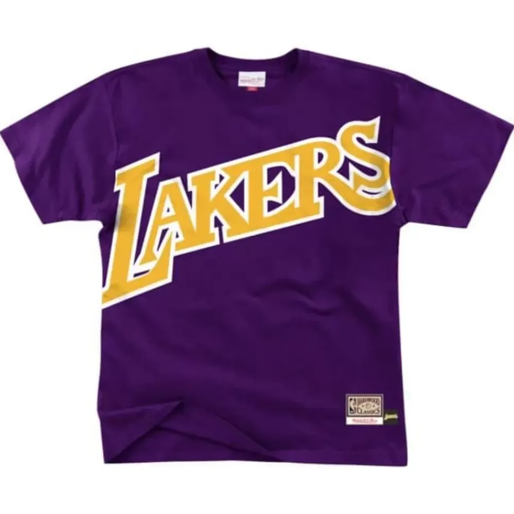 Apparel Mitchell & Ness T-Shirts & Tops-Big Face 2.0 Ss Tee Los Angeles Lakers