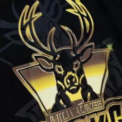 Apparel Mitchell & Ness T-Shirts & Tops-Big Face 4.0 Ss Tee Milwaukee Bucks