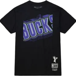 Apparel Mitchell & Ness T-Shirts & Tops-Big Face 7.0 Ss Tee Milwaukee Bucks
