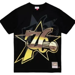 Apparel Mitchell & Ness T-Shirts & Tops-Big Face 4.0 Ss Tee Philadelphia 76Ers