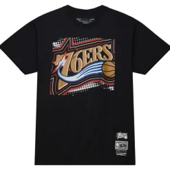 Apparel Mitchell & Ness T-Shirts & Tops-Big Face 7.0 Ss Tee Philadelphia 76Ers