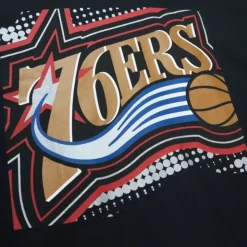 Apparel Mitchell & Ness T-Shirts & Tops-Big Face 7.0 Ss Tee Philadelphia 76Ers