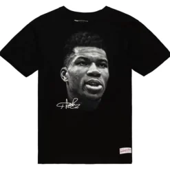 Apparel Mitchell & Ness T-Shirts & Tops-Big Face B/W Tee Players Association - Nba Giannis Antetokounmpo