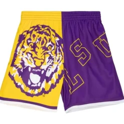 Apparel Mitchell & Ness Shorts-Big Face Fashion Shorts 5.0 Louisiana State University