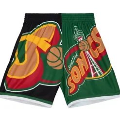 Apparel Mitchell & Ness Shorts-Big Face Fashion Shorts 5.0 Seattle Supersonics