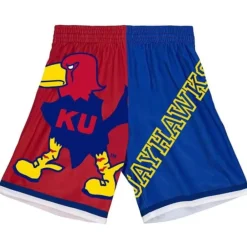 Apparel Mitchell & Ness Shorts-Big Face Fashion Shorts 5.0 University Of Kansas