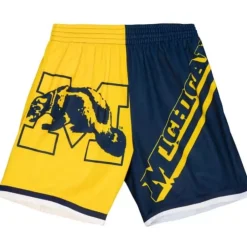 Apparel Mitchell & Ness Shorts-Big Face Fashion Shorts 5.0 University Of Michigan