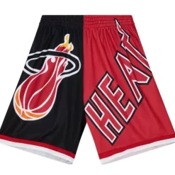 Apparel Mitchell & Ness Shorts-Big Face Fashion Shorts 5.0 Miami Heat