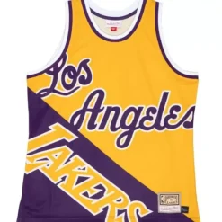 Apparel Mitchell & Ness T-Shirts & Tops-Big Face Fashion Tank 5.0 Los Angeles Lakers