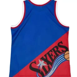 Apparel Mitchell & Ness T-Shirts & Tops-Big Face Fashion Tank 5.0 Philadelphia 76Ers