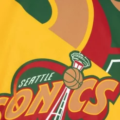 Apparel Mitchell & Ness T-Shirts & Tops-Big Face Fashion Tank 5.0 Seattle Supersonics