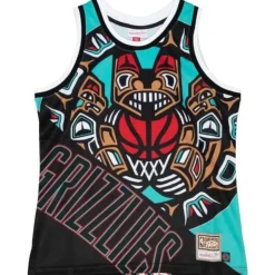 Apparel Mitchell & Ness T-Shirts & Tops-Big Face Fashion Tank 5.0 Vancouver Grizzlies