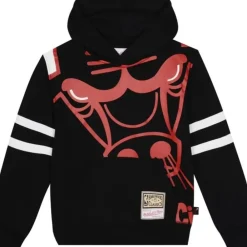 Apparel Mitchell & Ness Big Kids-Big Face Fleece Hoodie Chicago Bulls