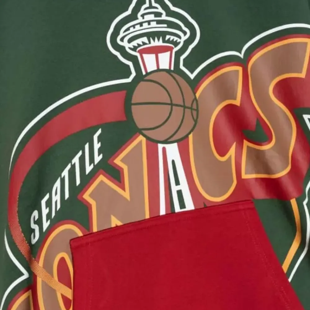 Apparel Mitchell & Ness Hoodies & Sweatshirts-Big Face Hoodie 5.0 Seattle Supersonics