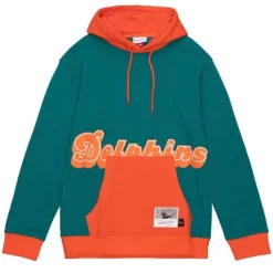 Apparel Mitchell & Ness Hoodies & Sweatshirts-Big Face Hoody 5.0 Miami Dolphins