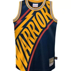 Apparel Mitchell & Ness Big Kids-Big Face Jersey Golden State Warriors