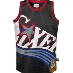 Apparel Mitchell & Ness Big Kids-Big Face Jersey Philadelphia 76Ers