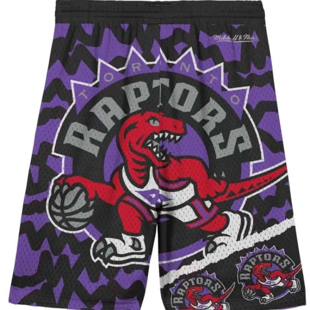 Apparel Mitchell & Ness Big Kids-Big Face Jumbotron Mesh Shorts Toronto Raptors