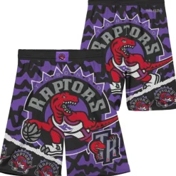 Apparel Mitchell & Ness Big Kids-Big Face Jumbotron Mesh Shorts Toronto Raptors