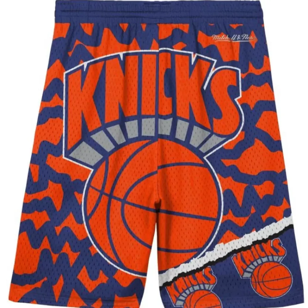 Apparel Mitchell & Ness Big Kids-Big Face Jumbotron Mesh Shorts New York Knicks