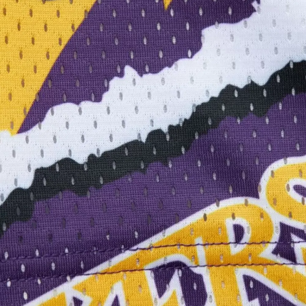 Apparel Mitchell & Ness Big Kids-Big Face Jumbotron Mesh Shorts Los Angeles Lakers