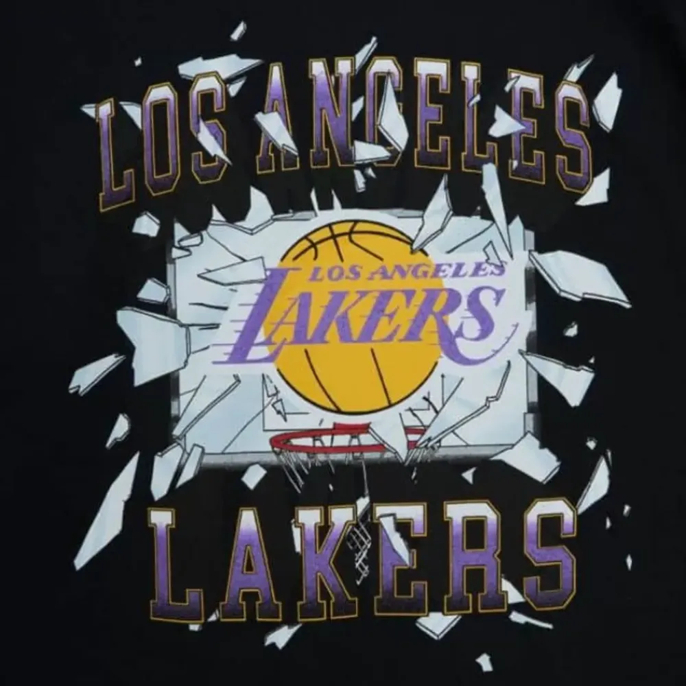 Apparel Mitchell & Ness T-Shirts & Tops-Big Face Ls Tee 6.0 Los Angeles Lakers