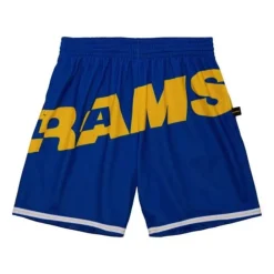 Apparel Mitchell & Ness Shorts-Big Face Shorts Los Angeles Rams