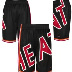 Apparel Mitchell & Ness Shorts-Big Face Shorts Miami Heat