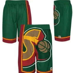 Apparel Mitchell & Ness Shorts-Big Face Shorts Seattle Supersonics