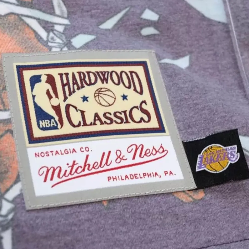 Apparel Mitchell & Ness T-Shirts & Tops-Big Face Ss Tee 6.0 Los Angeles Lakers