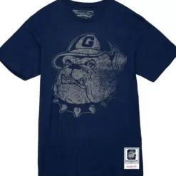Apparel Mitchell & Ness T-Shirts & Tops-Big Logo Tee Georgetown University