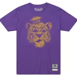 Apparel Mitchell & Ness T-Shirts & Tops-Big Logo Tee Louisiana State University