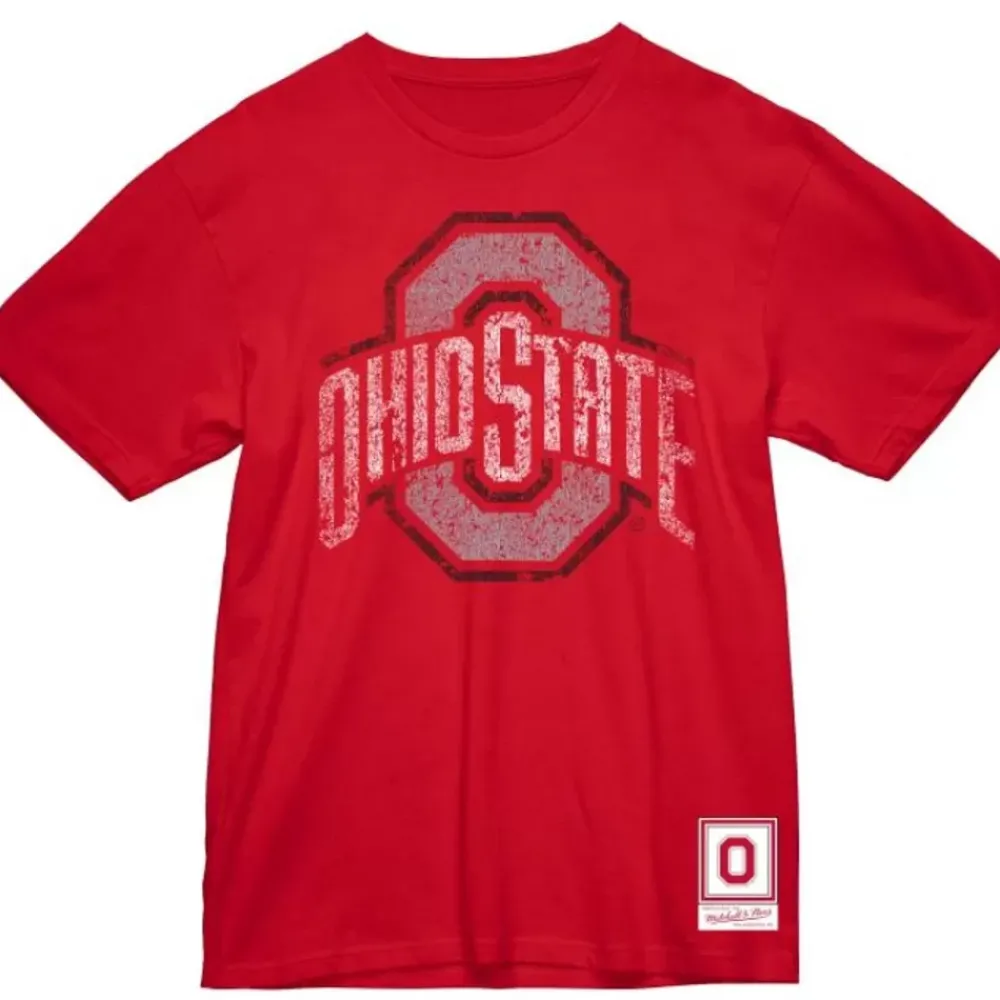 Apparel Mitchell & Ness T-Shirts & Tops-Big Logo Tee Ohio State