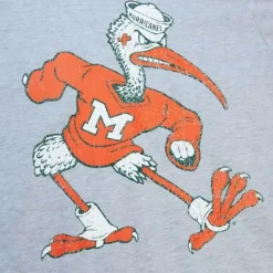 Apparel Mitchell & Ness T-Shirts & Tops-Big Logo Tee University Of Miami