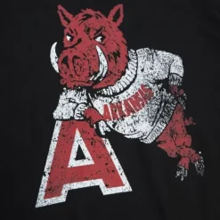 Apparel Mitchell & Ness T-Shirts & Tops-Big Logo Tee University Of Arkansas